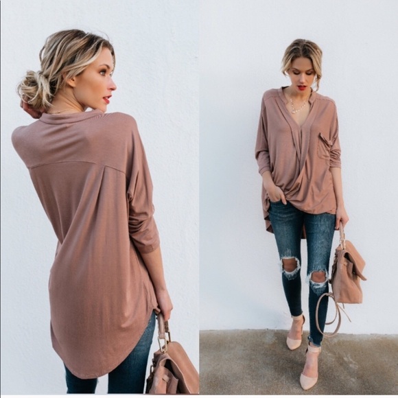 Draped Front Top - Picture 2 of 2